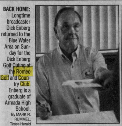 Romeo Golf & Country Club - Aug 2005 Dick Enberg Appearance (newer photo)